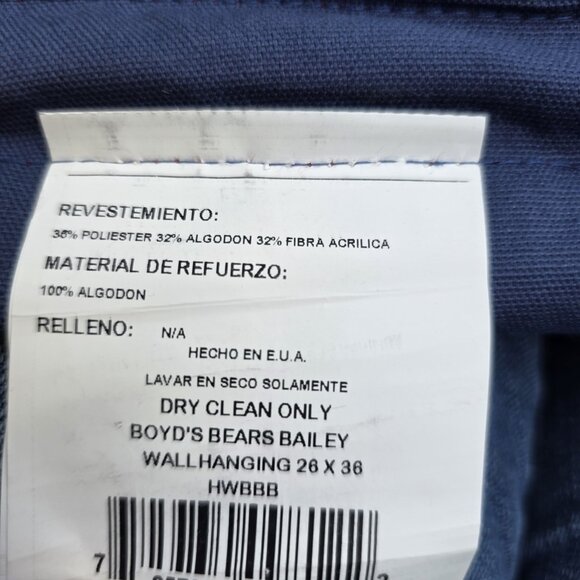 Boyd Bears and Friends Love Conquers All Tapestry Wall Hanging Vintage 38 x 26in - Picture 5 of 8